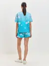 Женская пижама с шортами / Бумажный кораблик