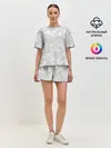 Женская пижама с шортами / СНЕЖНЫЙ КАМУФЛЯЖ