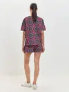 Женская пижама с шортами / Африканский цветочный узор