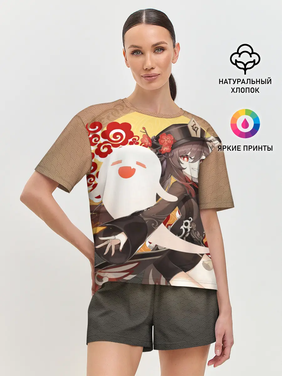 Женская пижама с шортами / GENSHIN IMPACT HU TAO