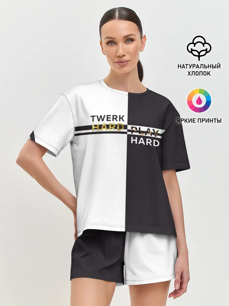 Женская пижама с шортами / Twerk hard