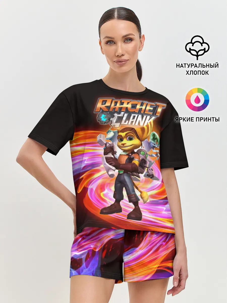 Женская пижама с шортами / Галактические рейнджеры