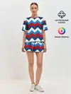 Женская пижама с шортами / Зигзаг