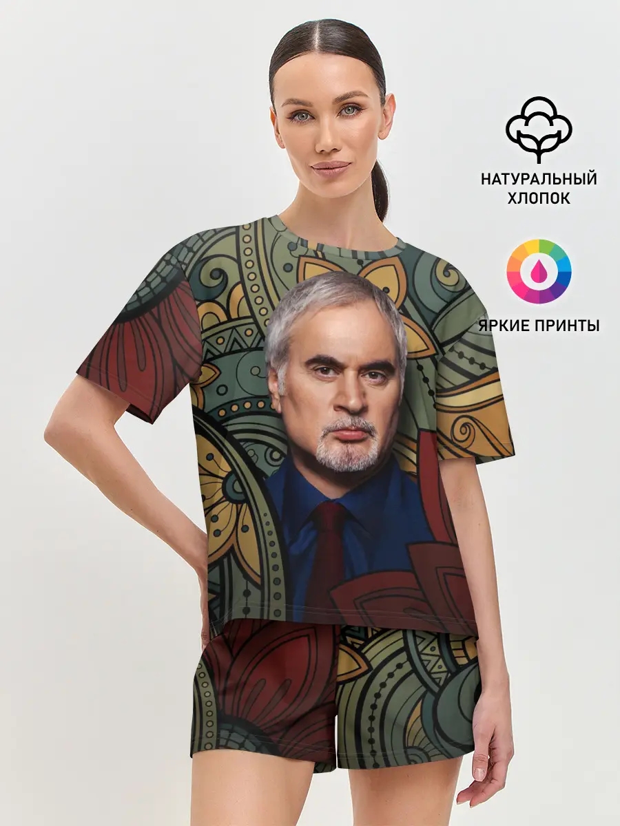 Женская пижама с шортами / Меладзе Цветы | Мандала