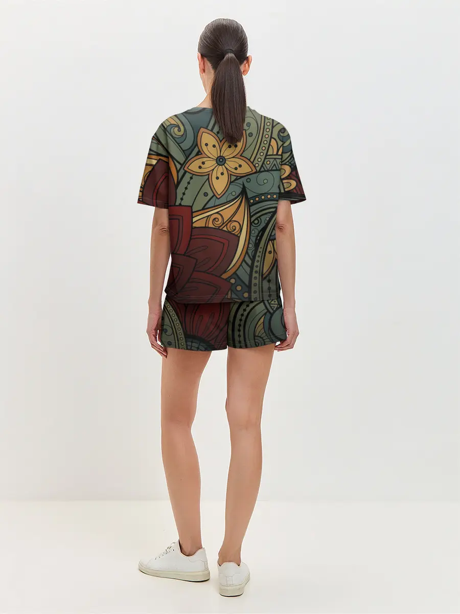 Женская пижама с шортами / Меладзе Цветы | Мандала