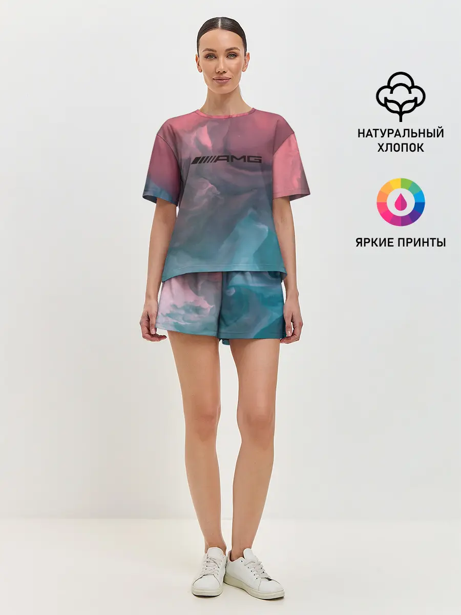Женская пижама с шортами / MERCEDES AMG | МЕРСЕДЕС АМГ