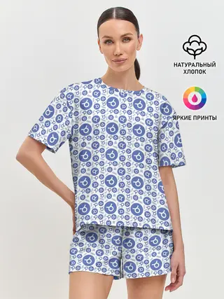 Женская пижама с шортами / Телец