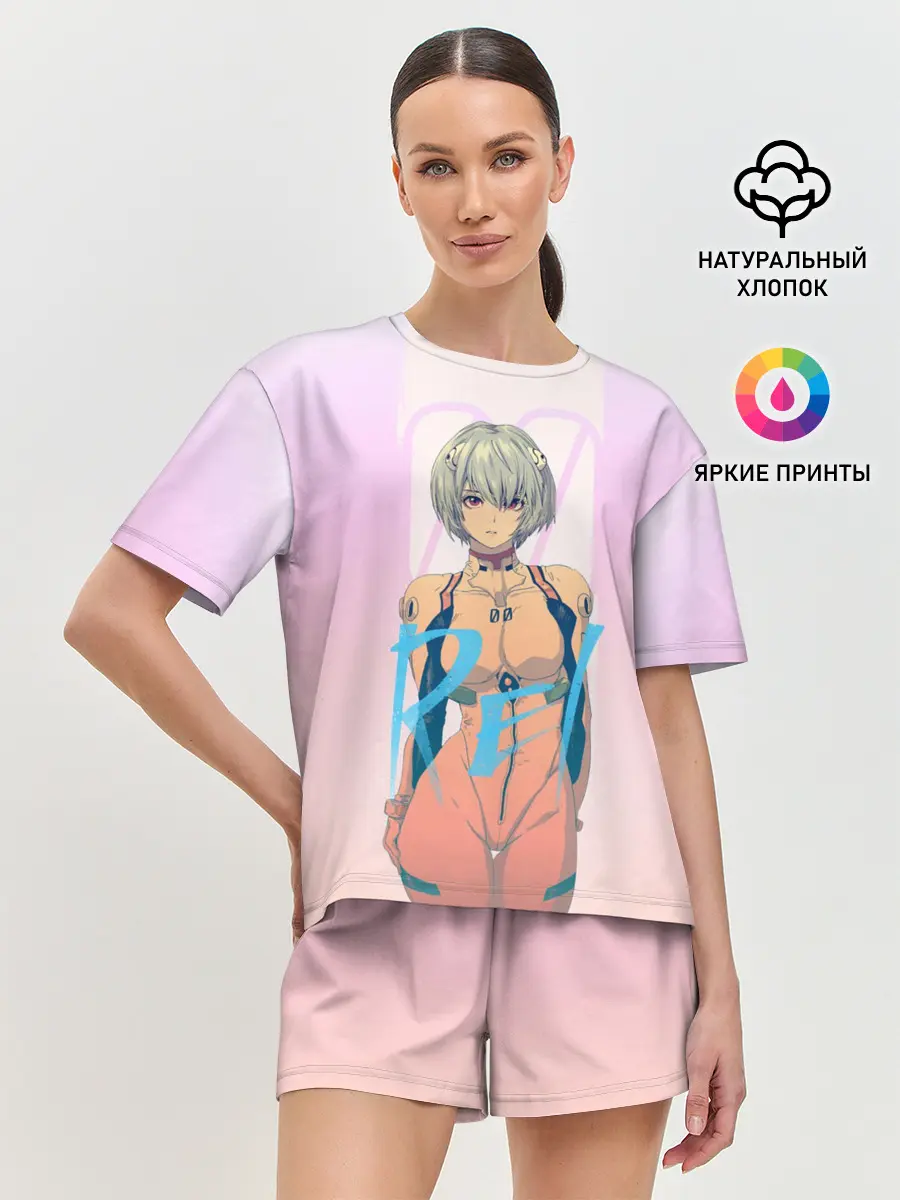 Женская пижама с шортами / Rei Ayanami