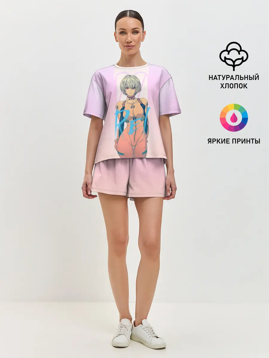 Женская пижама с шортами / Rei Ayanami