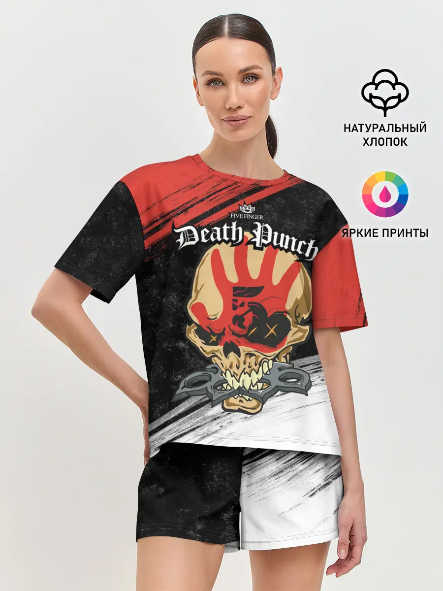 Женская пижама с шортами / Five Finger Death Punch [7]