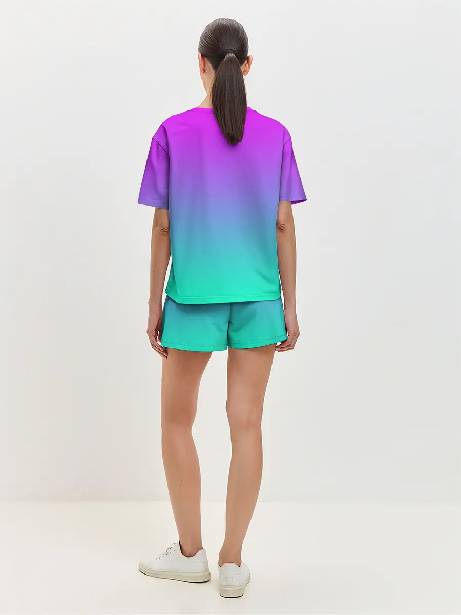 Женская пижама с шортами / Skittles | Черный