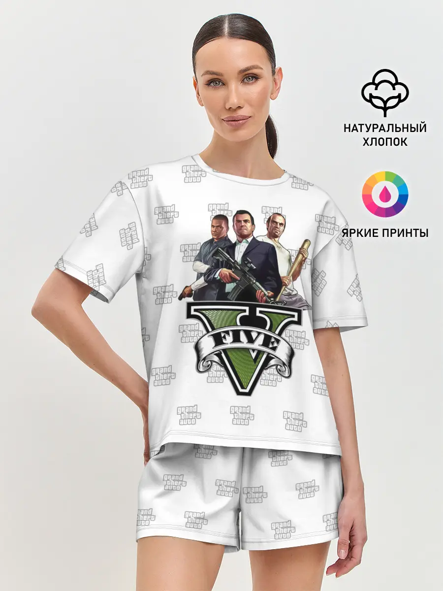 Женская пижама с шортами / Grand Theft Auto FIVE