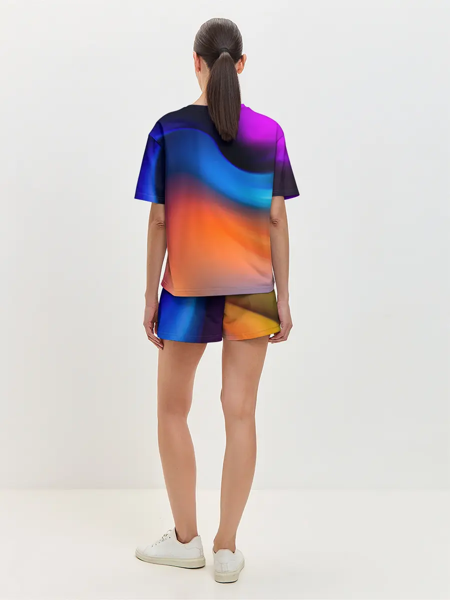 Женская пижама с шортами / Цветной шум