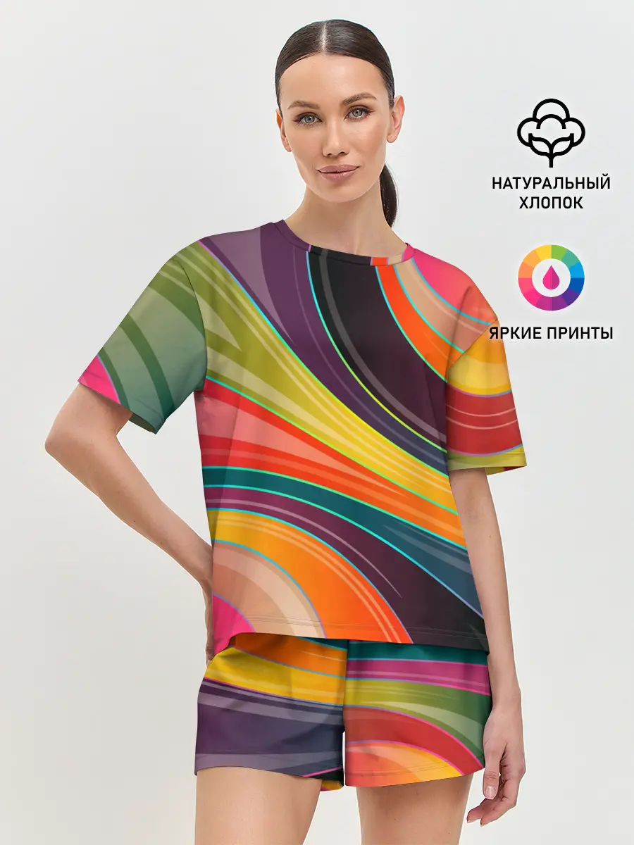 Женская пижама с шортами / Палитра