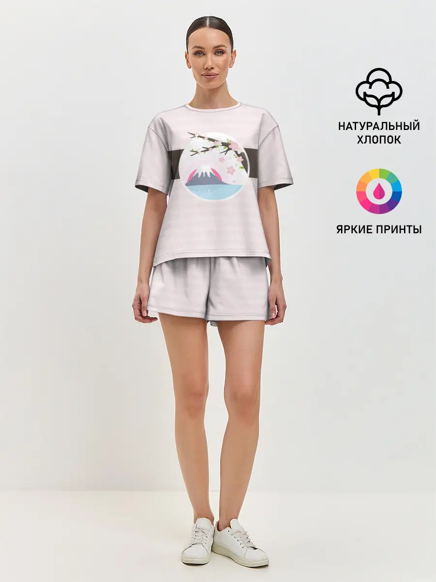 Женская пижама с шортами / Сакура | Sakura
