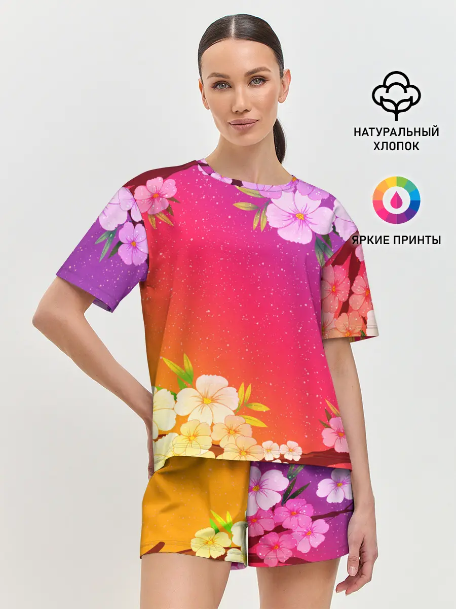 Женская пижама с шортами / САКУРА | SAKURA