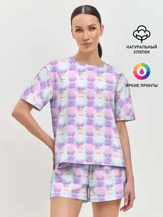 Женская пижама с шортами / Телец