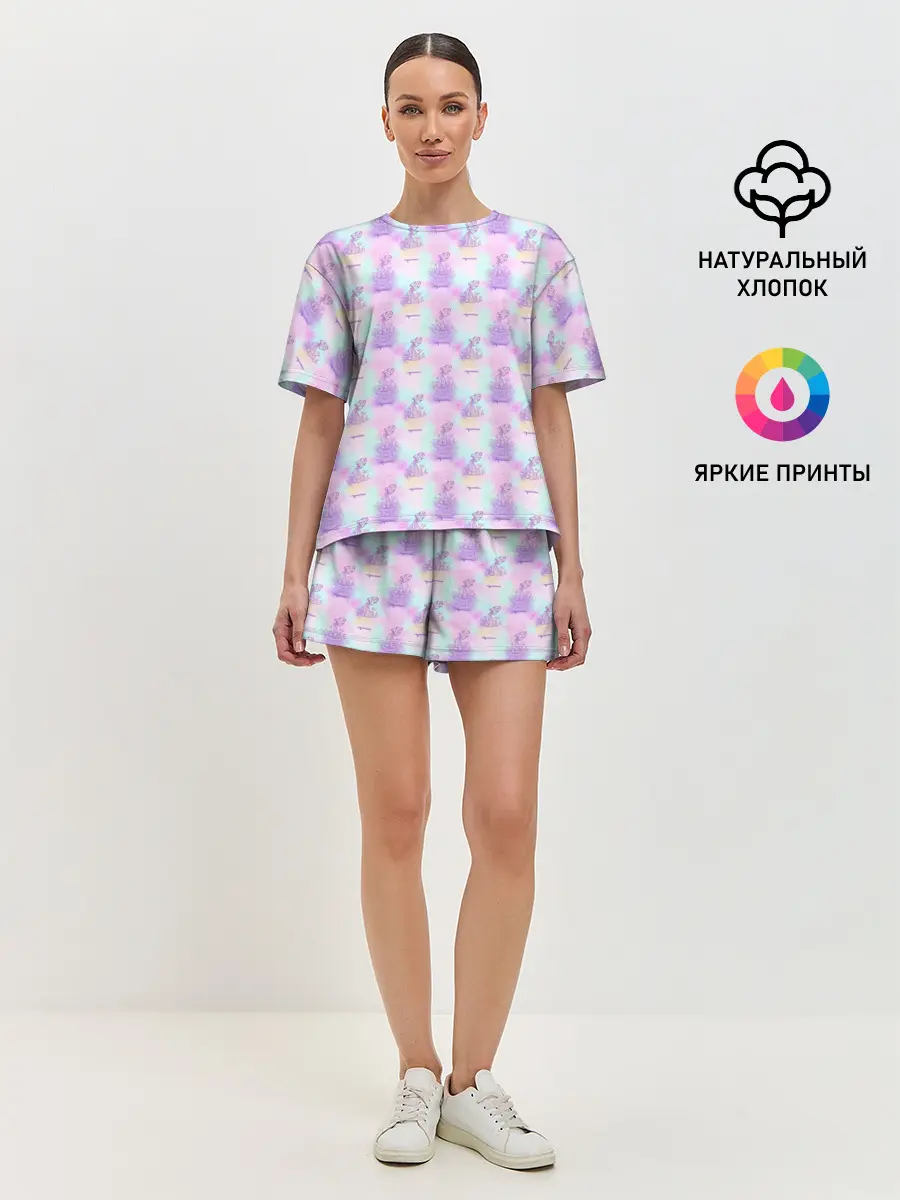 Женская пижама с шортами / Водолей