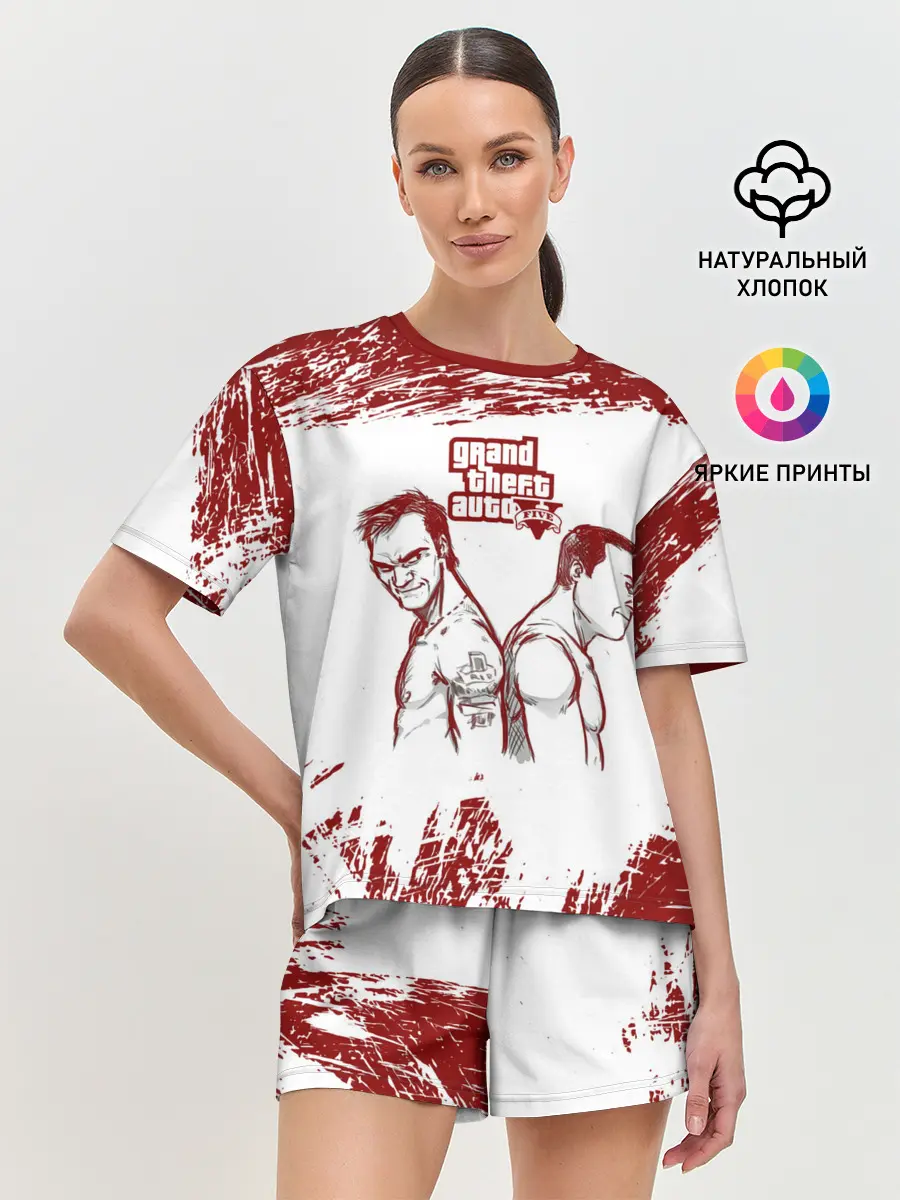 Женская пижама с шортами / Тревор vs Майкл | GTA 5