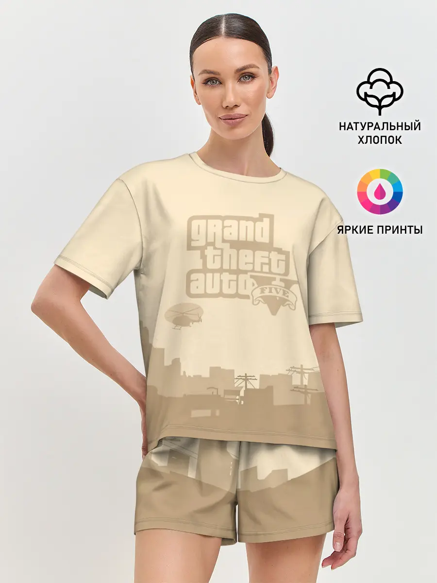 Женская пижама с шортами / Grand Theft Auto FIVE