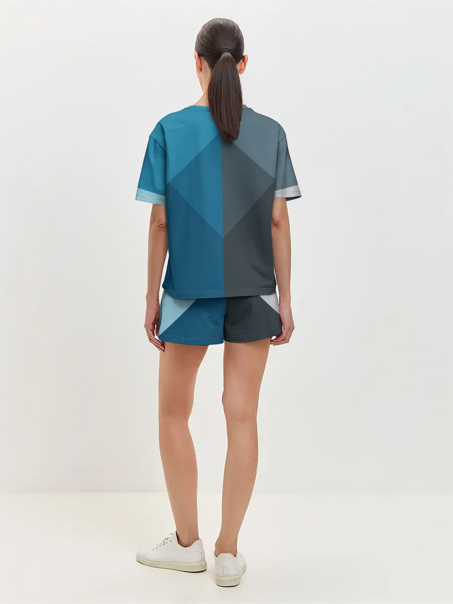 Женская пижама с шортами / Геометрия