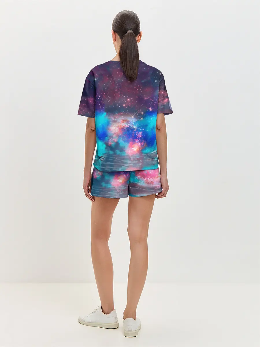 Женская пижама с шортами / Galaxy Lion