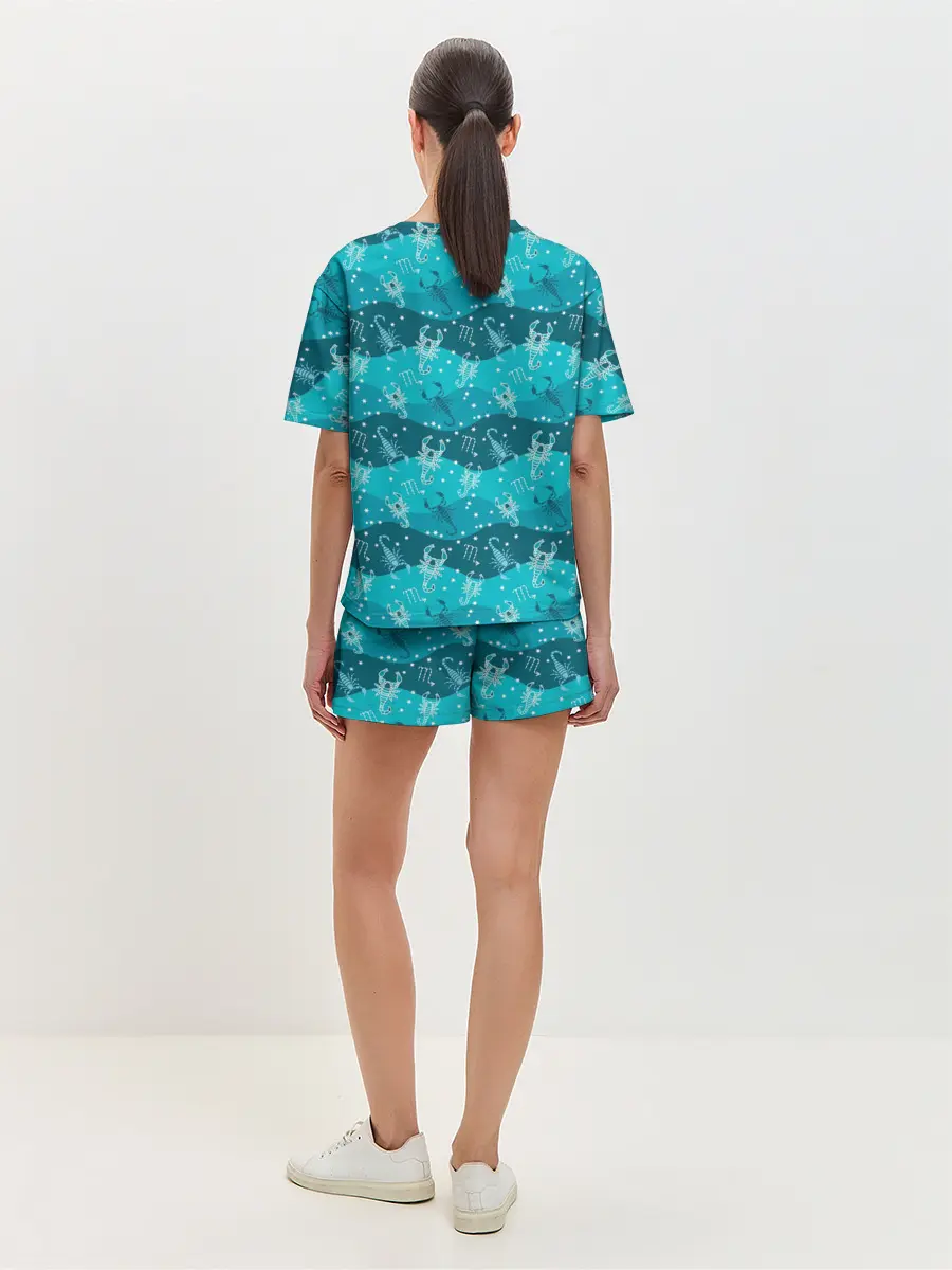 Женская пижама с шортами / Скорпион