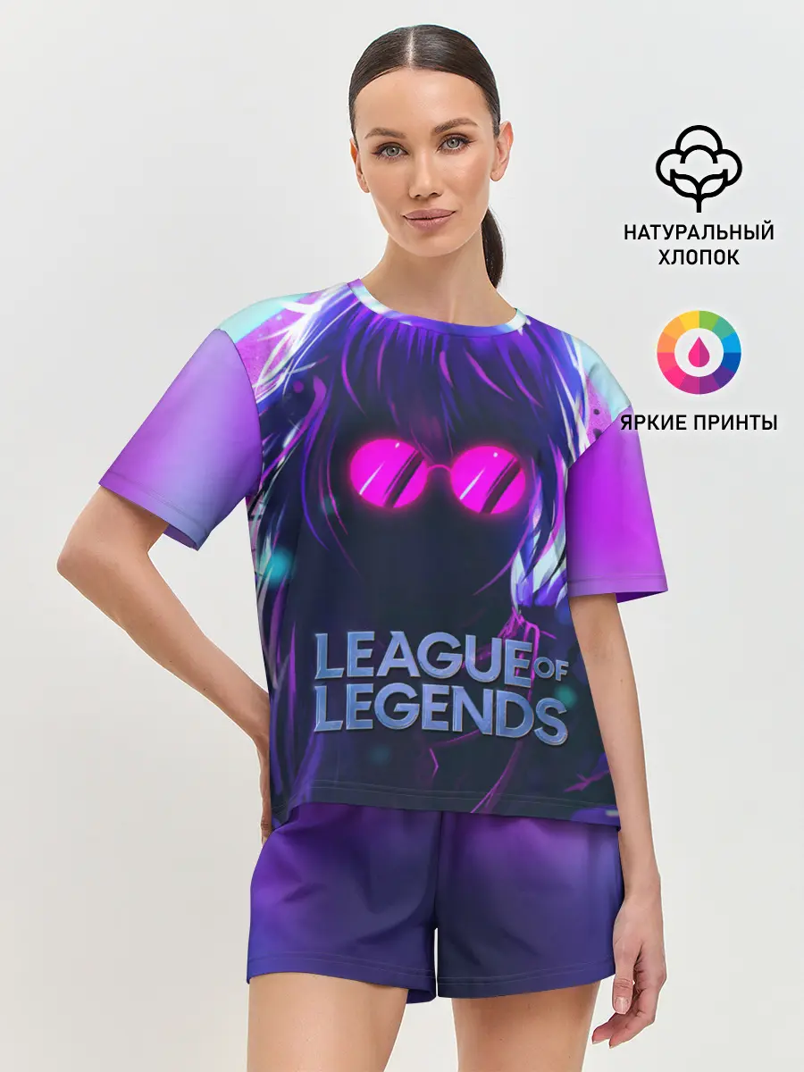 Женская пижама с шортами / Evelynn | LOL