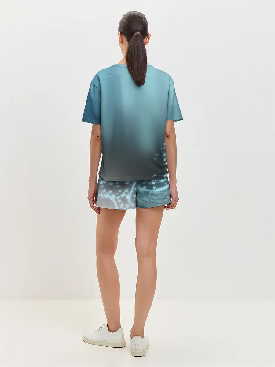 Женская пижама с шортами / Водяные свечения