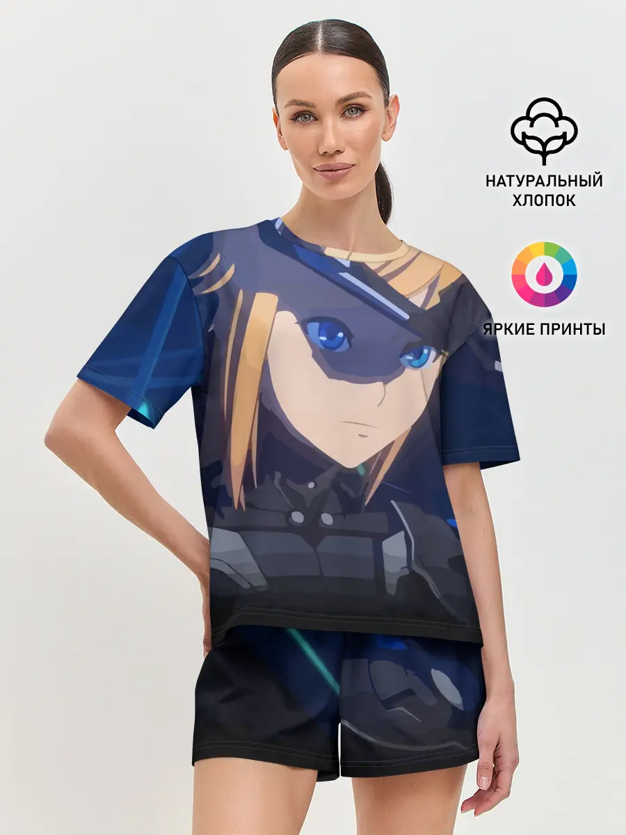 Женская пижама с шортами / Тихоокеанский рубеж