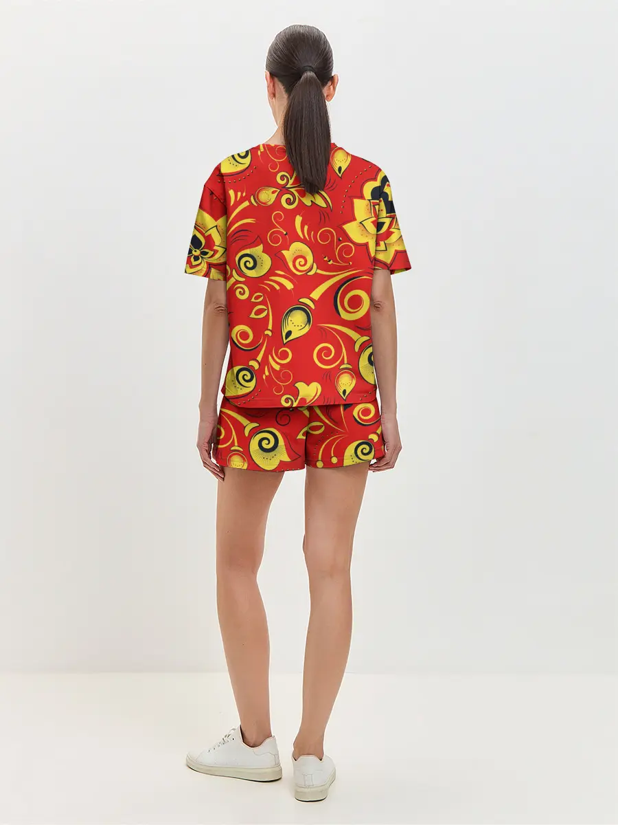 Женская пижама с шортами / ХОХЛОМА