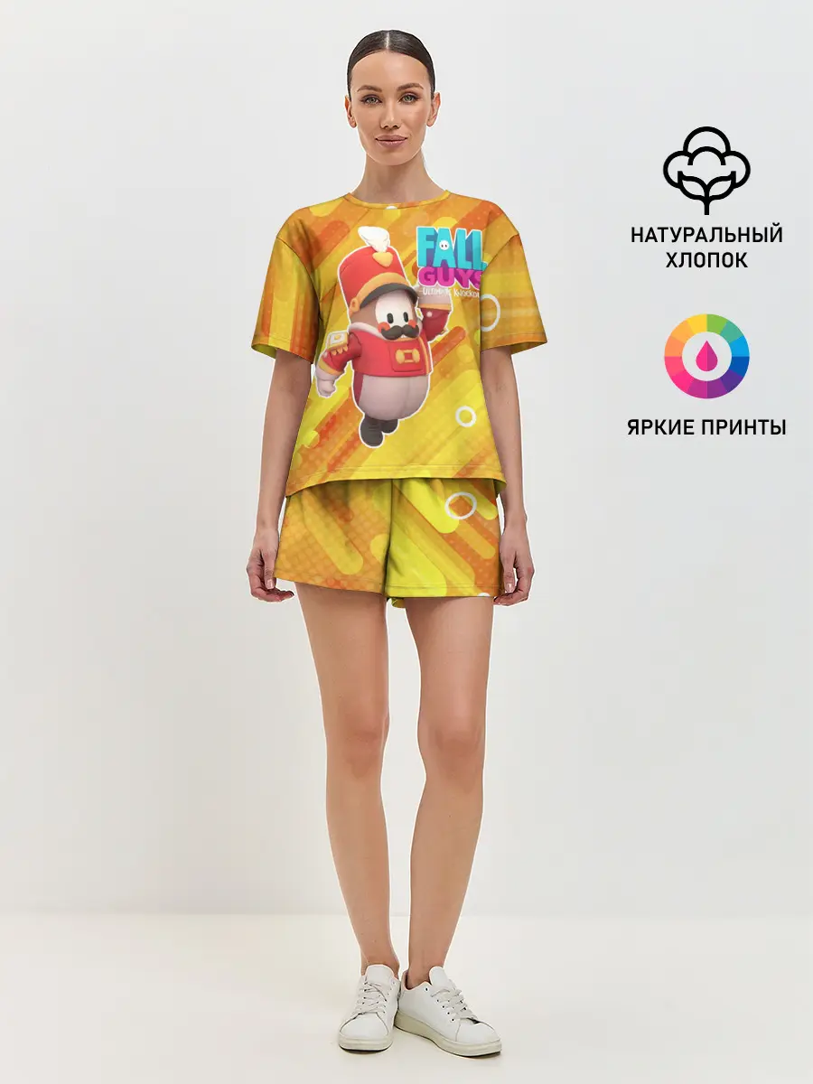 Женская пижама с шортами / FALL GUYS | Щелкунчик