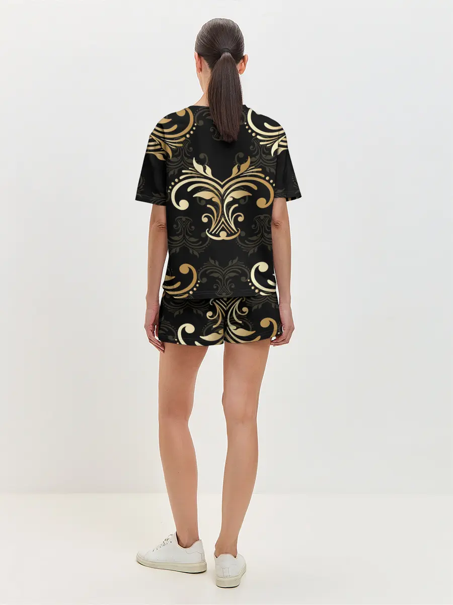 Женская пижама с шортами / Черное золото