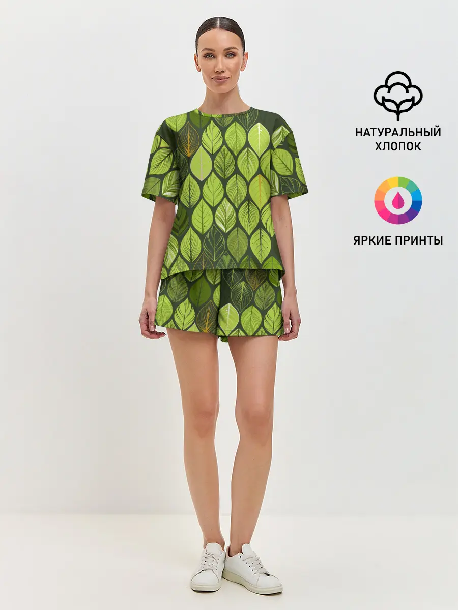 Женская пижама с шортами / ЛЕСНАЯ БРОНЯ