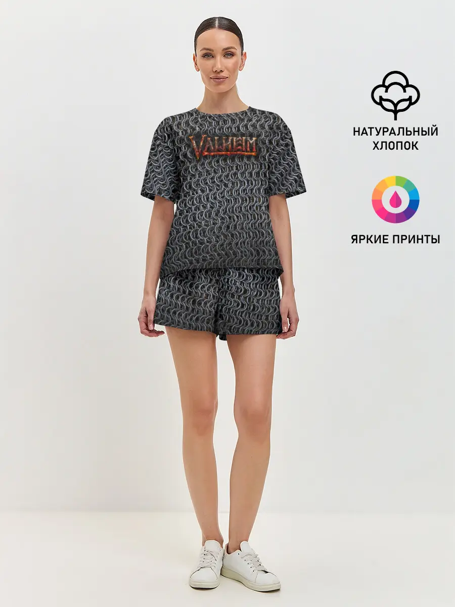 Женская пижама с шортами / Кольчуга из Вальхейма