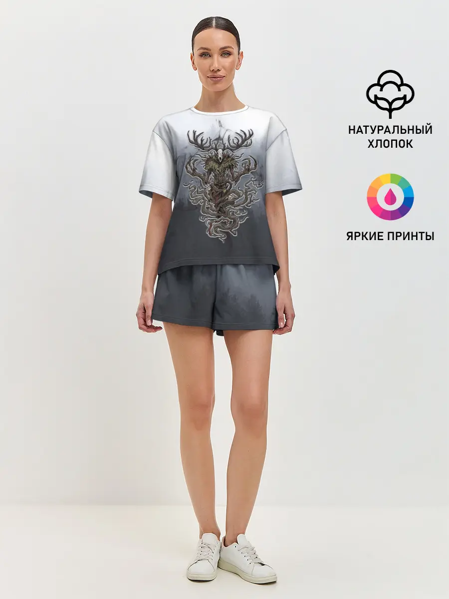 Женская пижама с шортами / Леший