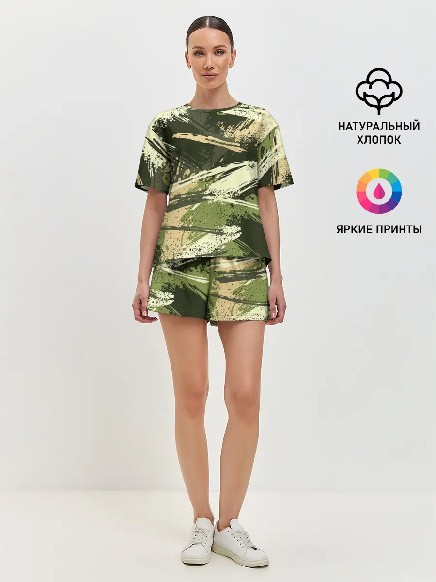 Женская пижама с шортами / КАМУФЛЯЖ