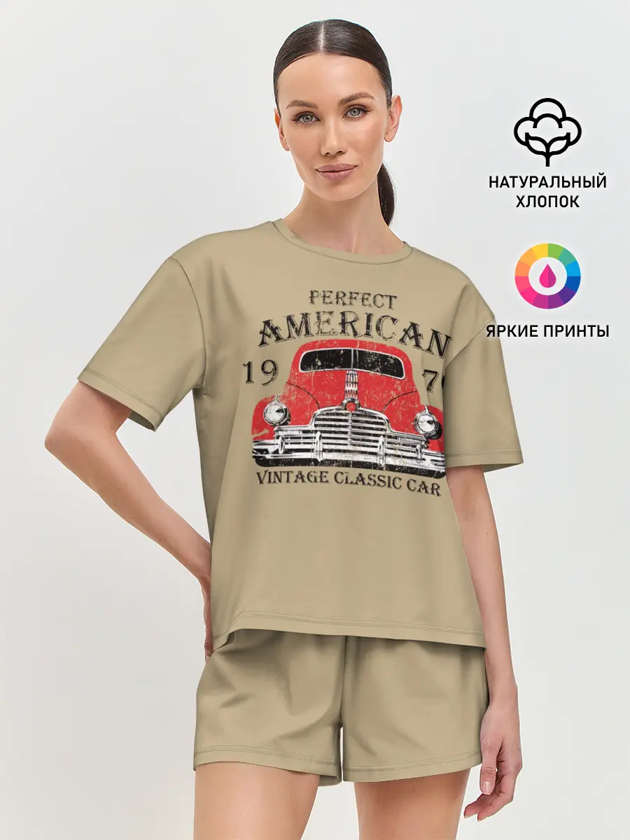 Женская пижама с шортами / AMERICAN CAR