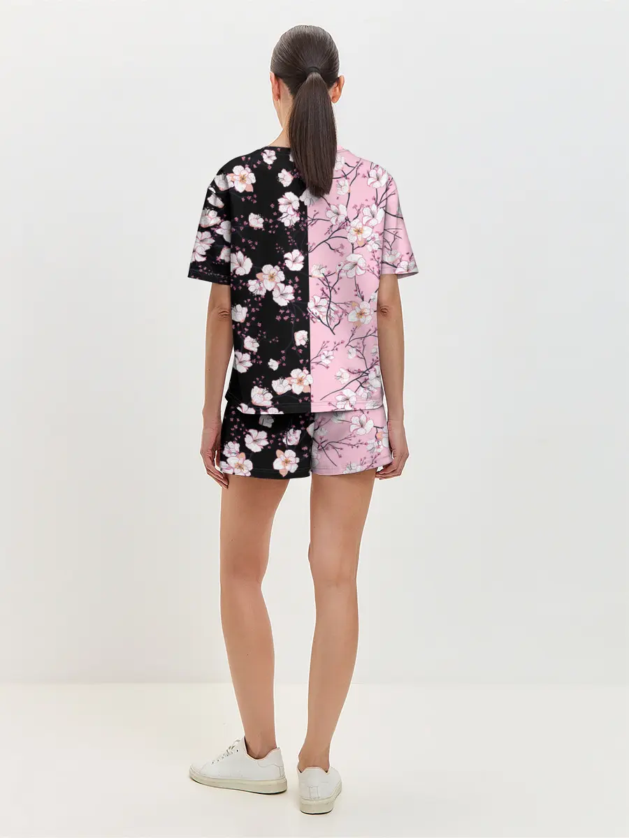 Женская пижама с шортами / САКУРА | SAKURA | ВИШНЯ