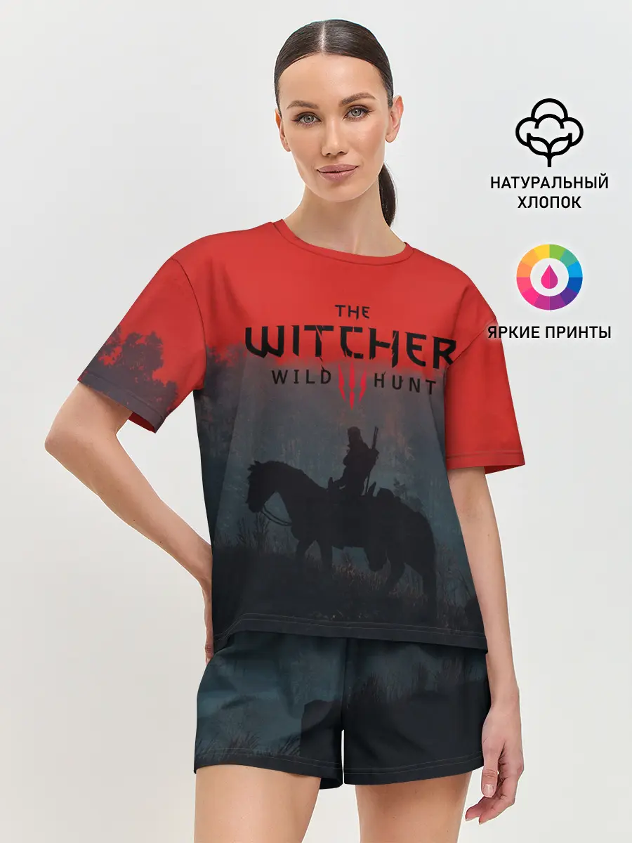 Женская пижама с шортами / На плотве | Ведьмак