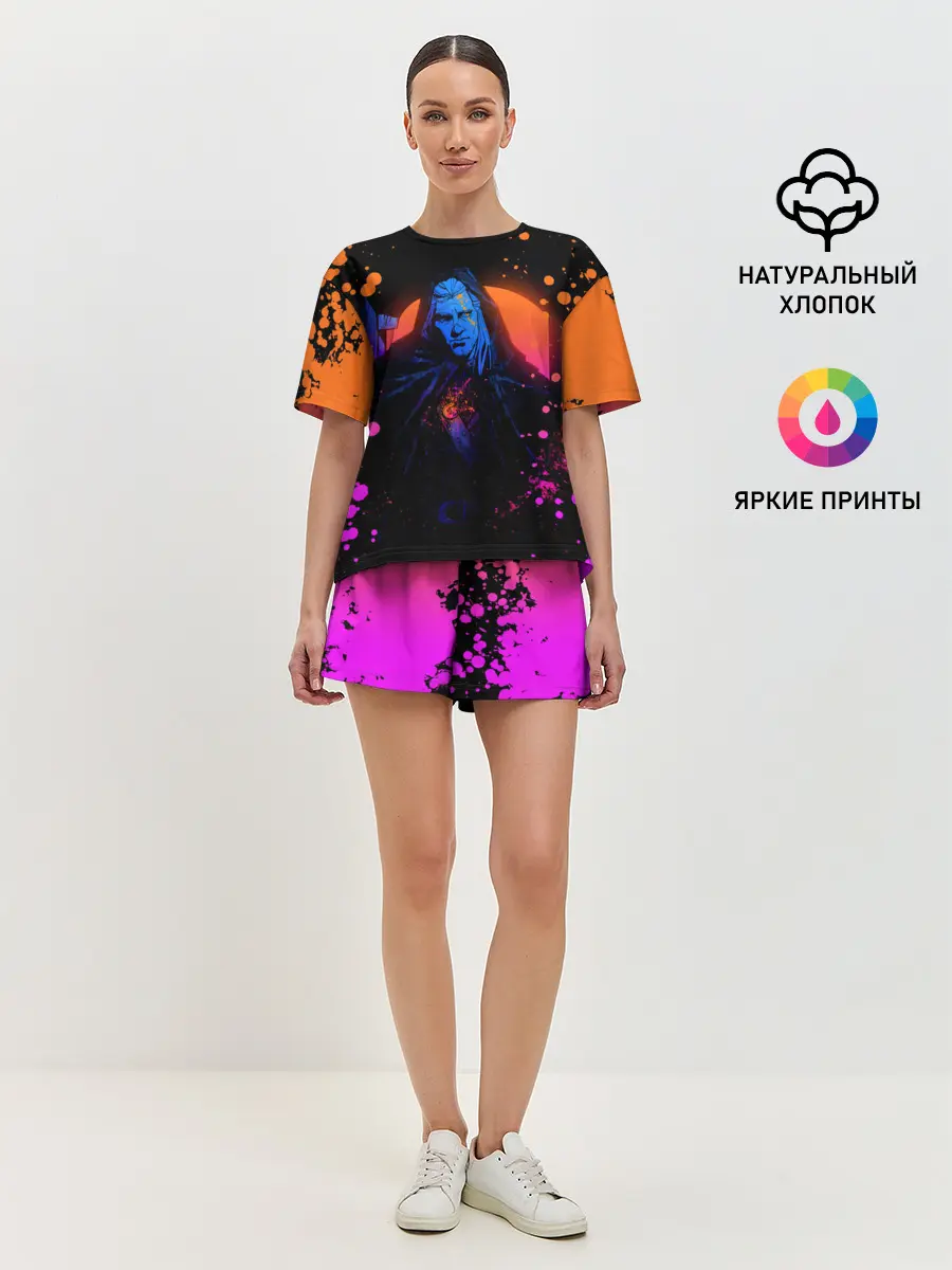 Женская пижама с шортами / Ведьмак в таверне