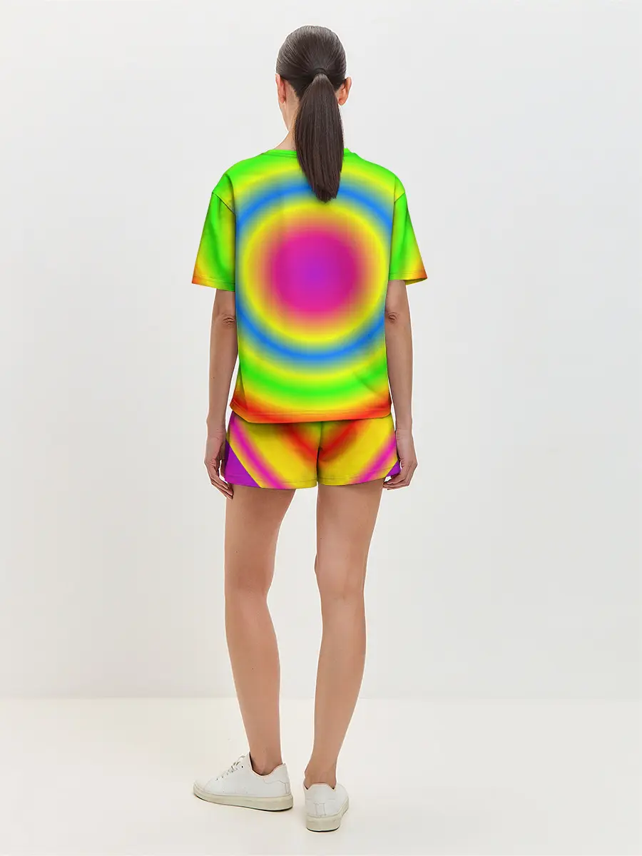 Женская пижама с шортами / bright print