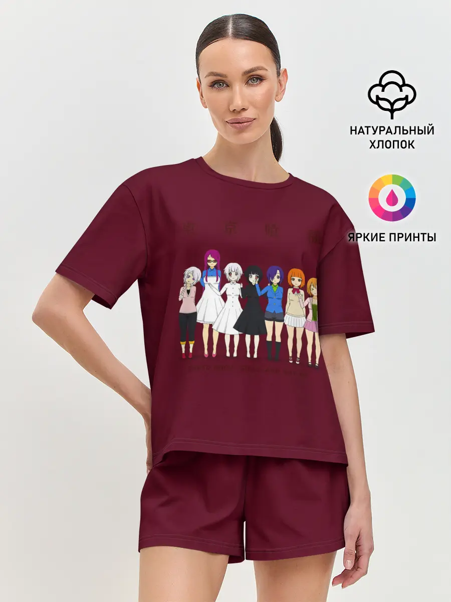 Женская пижама с шортами / Токийский гуль девчонки