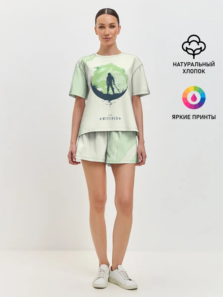 Женская пижама с шортами / Школа волка