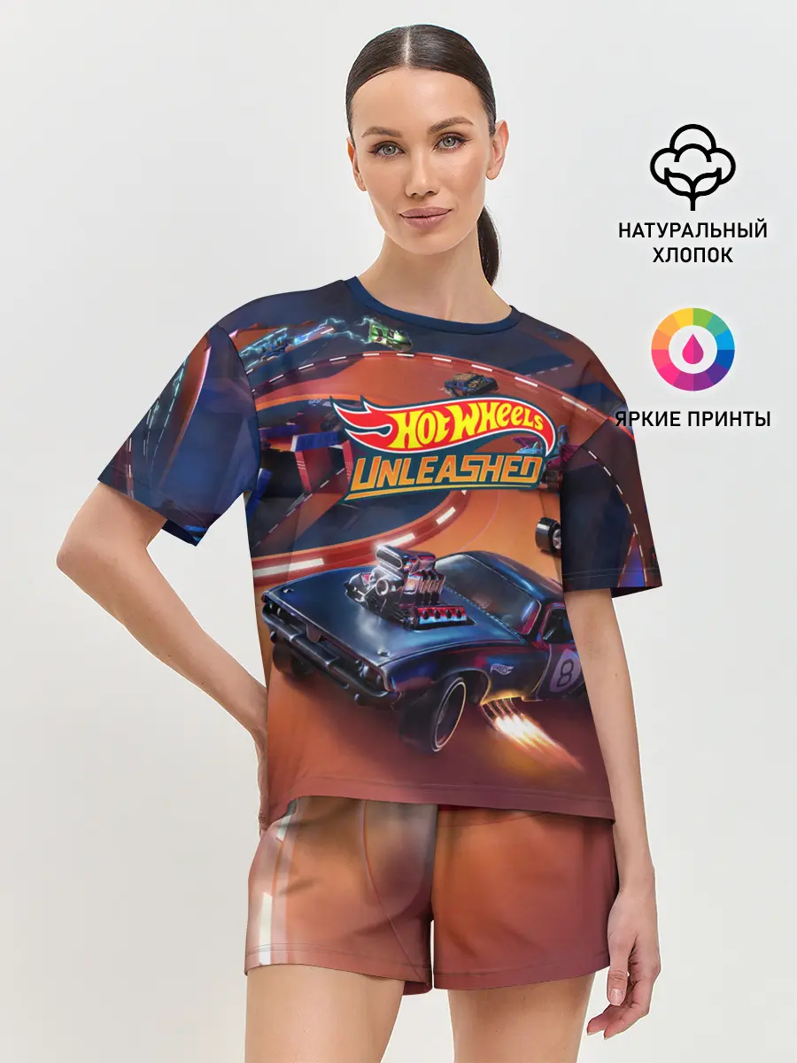 Женская пижама с шортами / Hot Wheels Unleashed