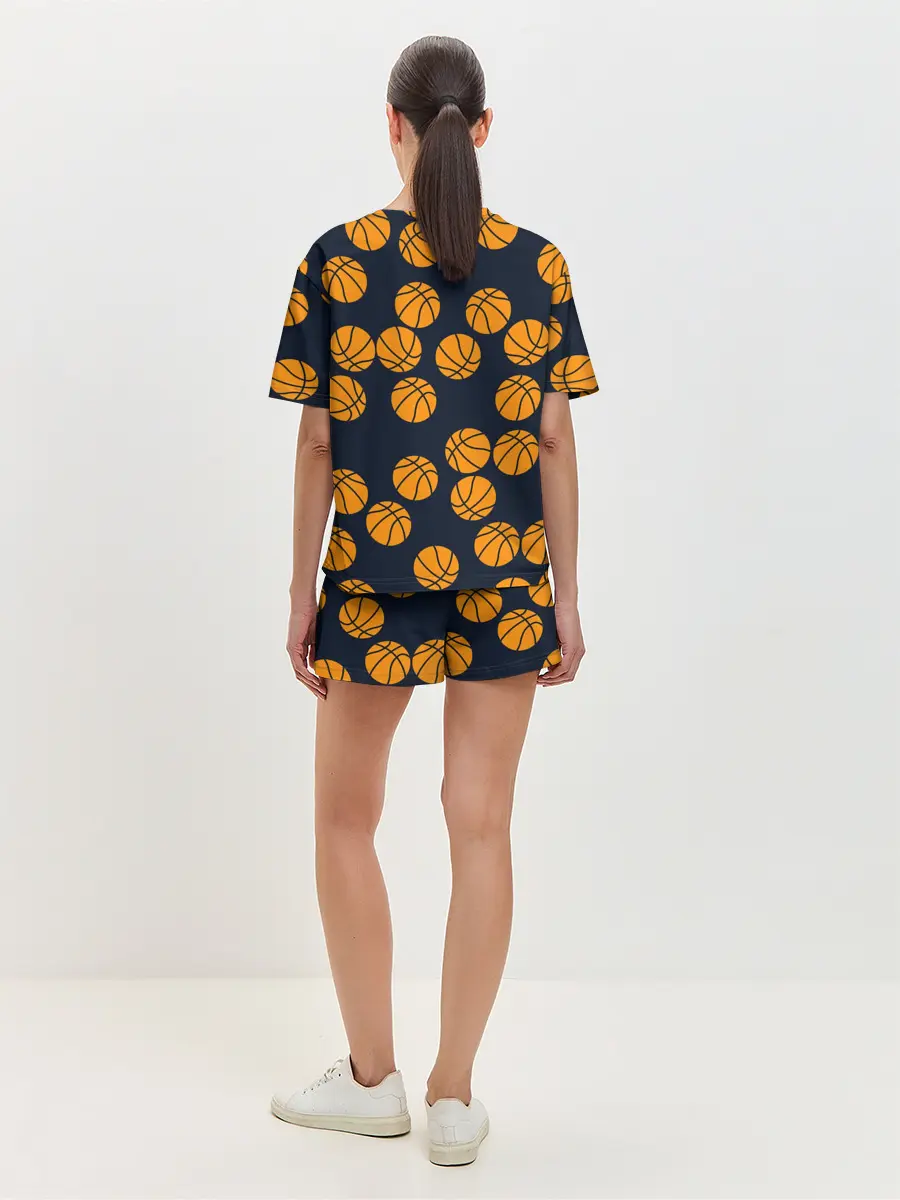 Женская пижама с шортами / Баскетбольные мячи