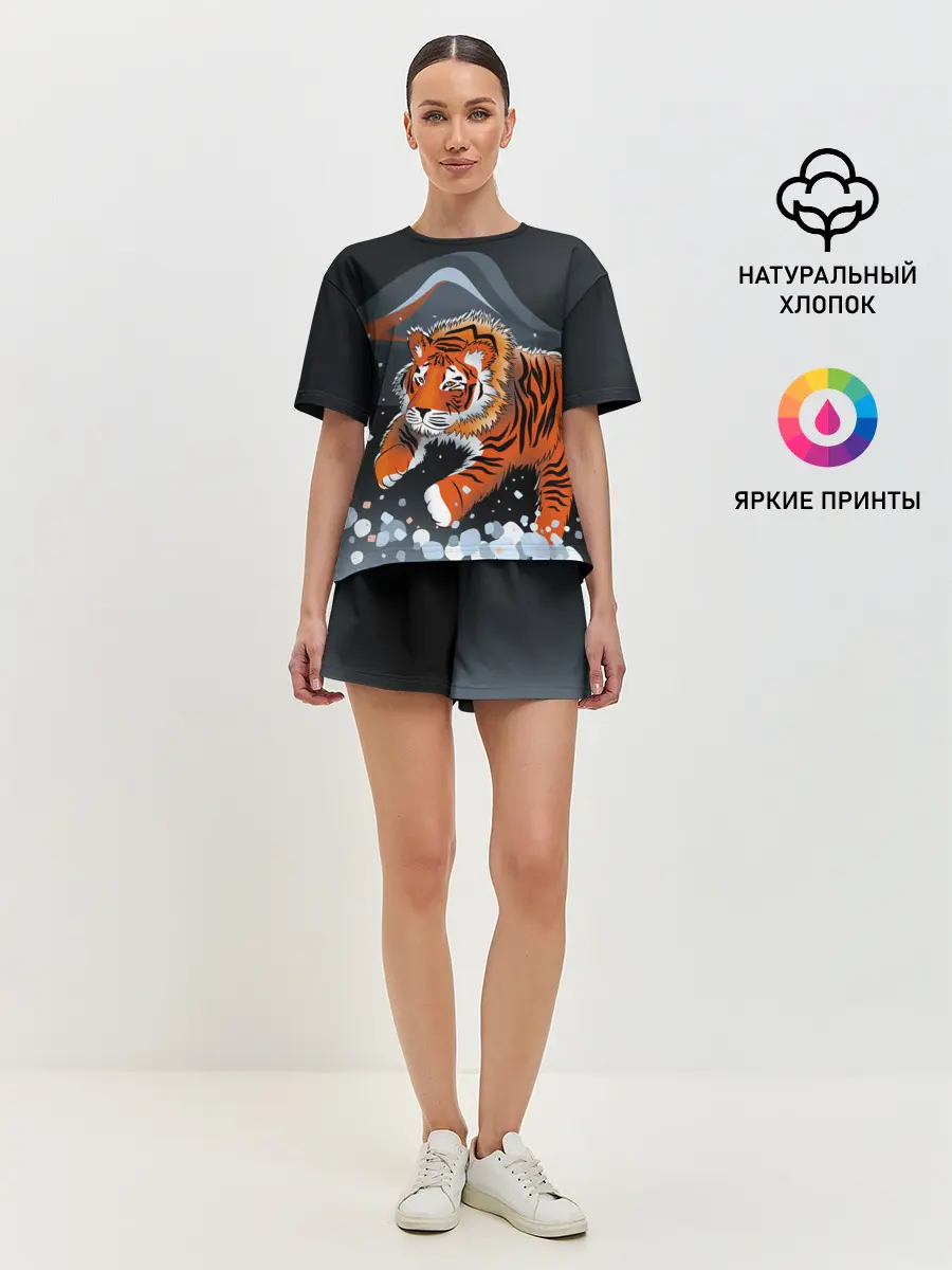 Женская пижама с шортами / АМУРСКИЙ ТИГР