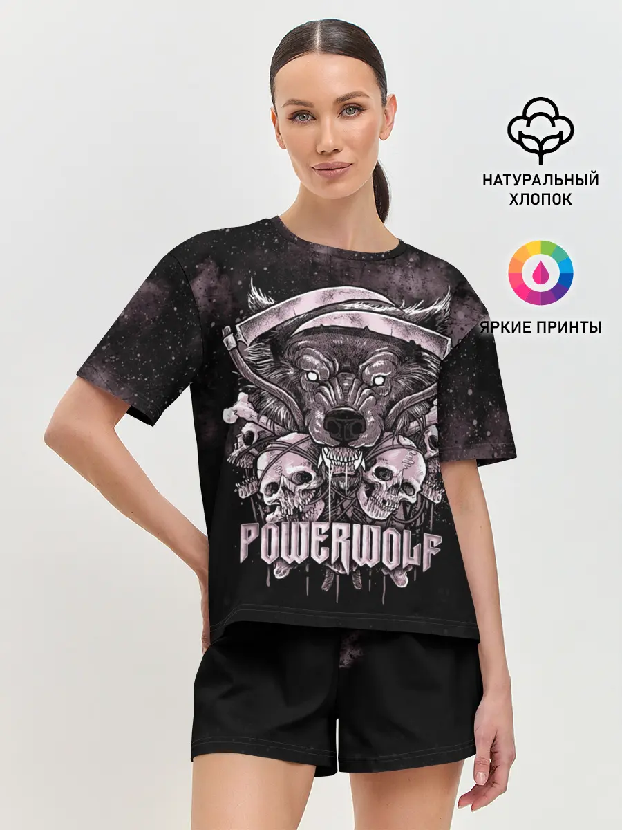 Женская пижама с шортами / Powerwolf