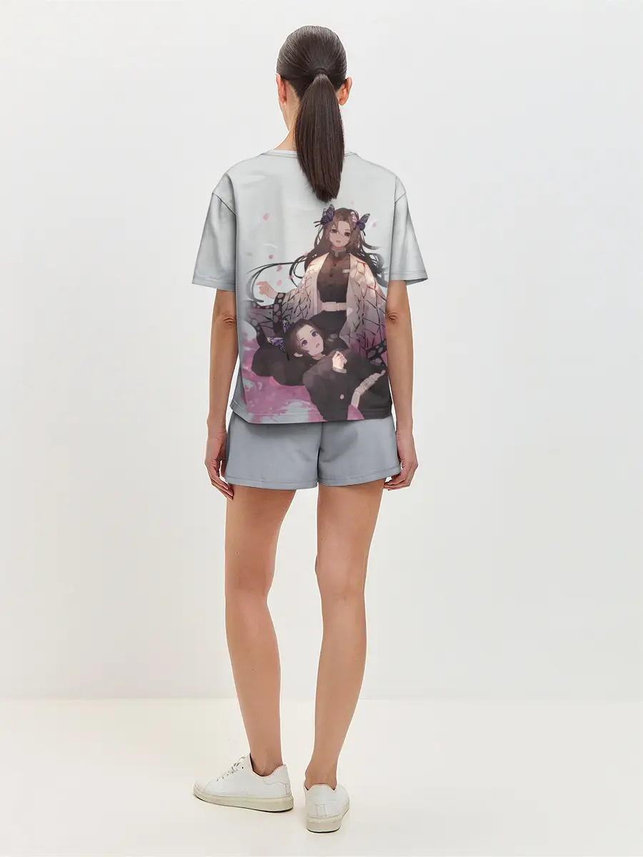 Женская пижама с шортами / КЛИНОК РАССЕКАЮЩИЙ ДЕМОНОВ