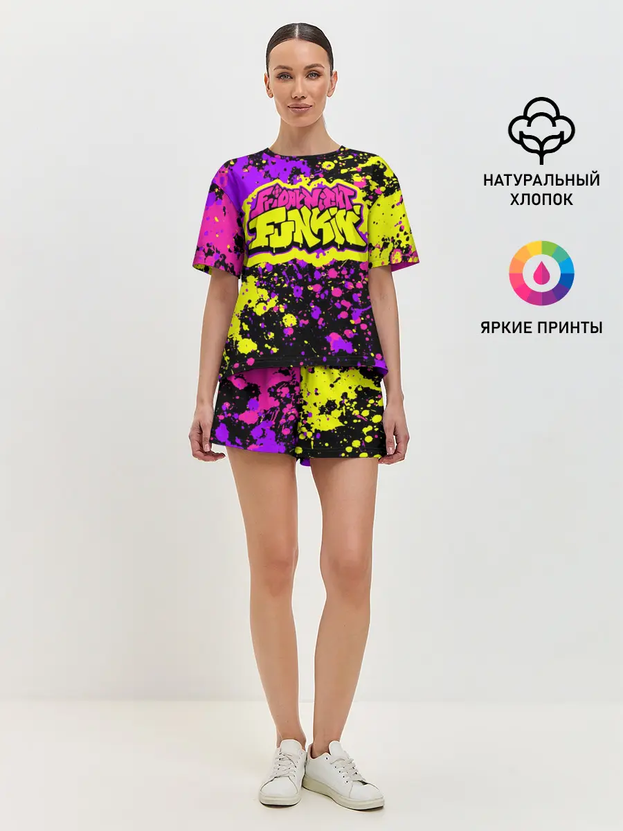 Женская пижама с шортами / Friday Night Funkin